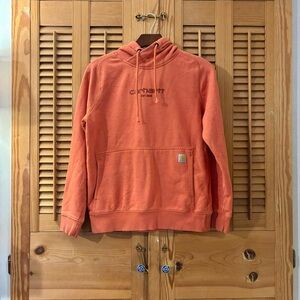 Carhartt Orange Hoodie Womens or Youth XL 14/16